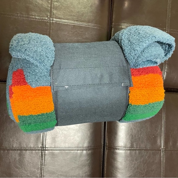 Pendleton Sherpa Fleece Blanket Bedding Bedroom Striped Throw size King - Picture 3 of 6